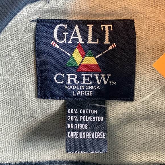 Galt Crew Vintage NWT NCAA University of Notre Dame Mens Size L Blue Sweatshirt - Picture 12 of 13